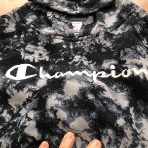 Champion Gray Camouflage Hoodie - size medium- tie-dye - gently loved